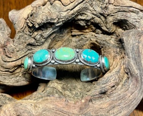 The Cornflower Cuff - Turquoise Mustang