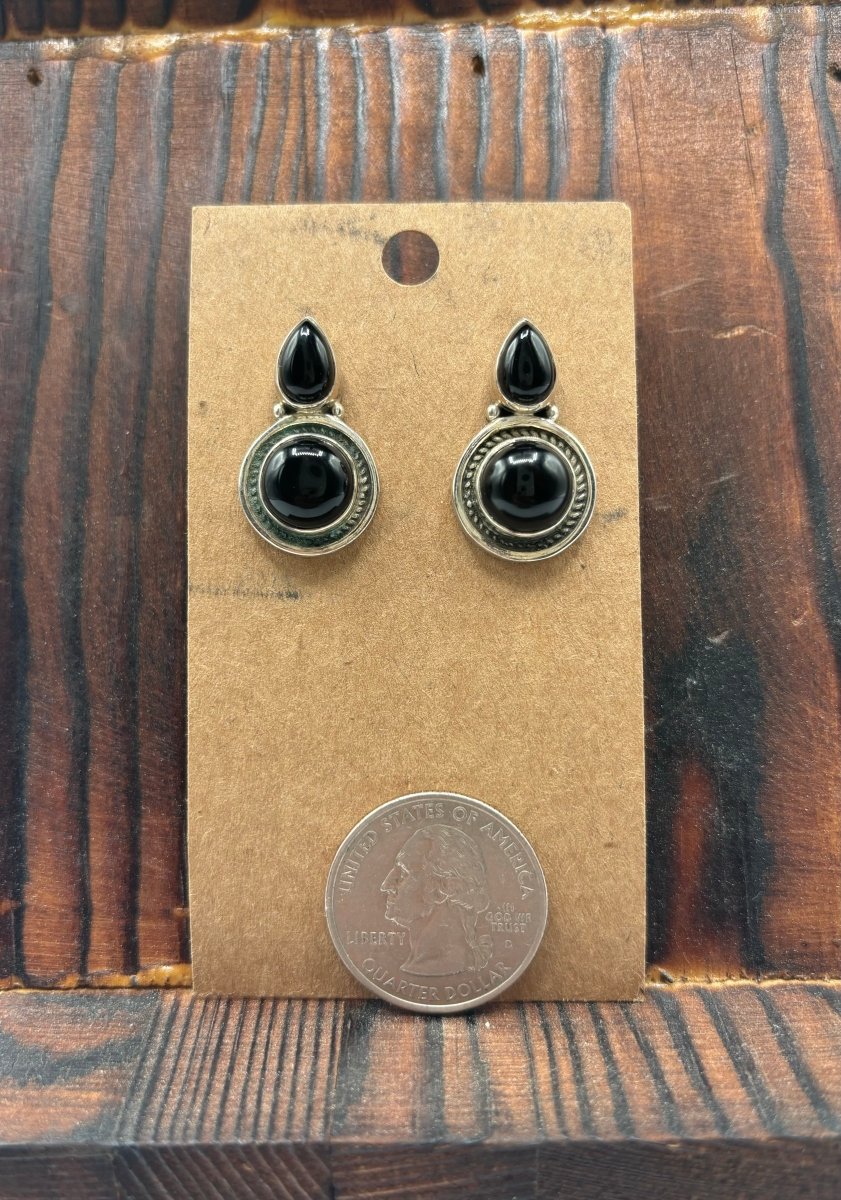 The Rain Lily Teardrop Post Earrings - Turquoise Mustang