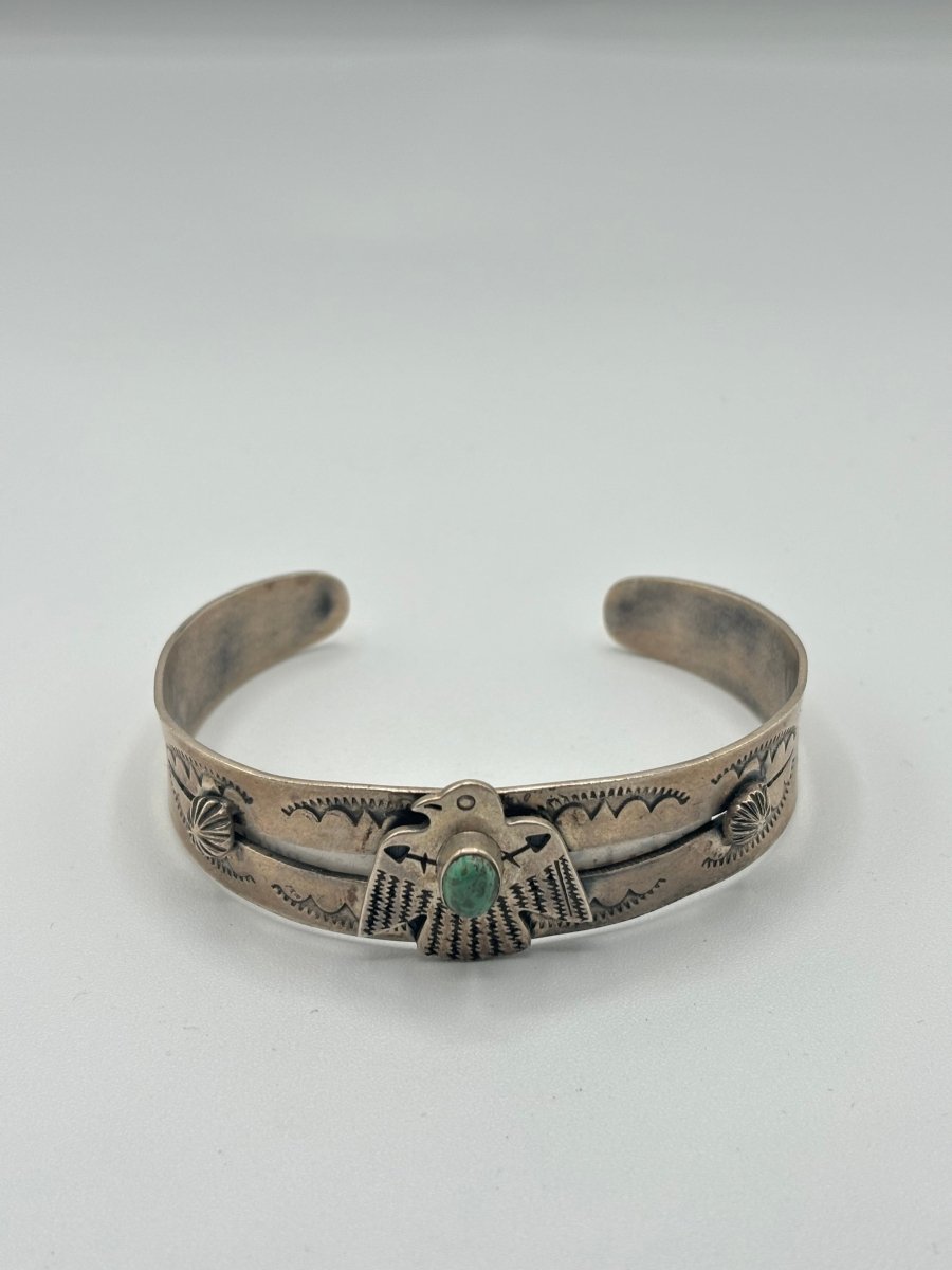 The Bird's Beak Cuff Bracelet - Turquoise Mustang