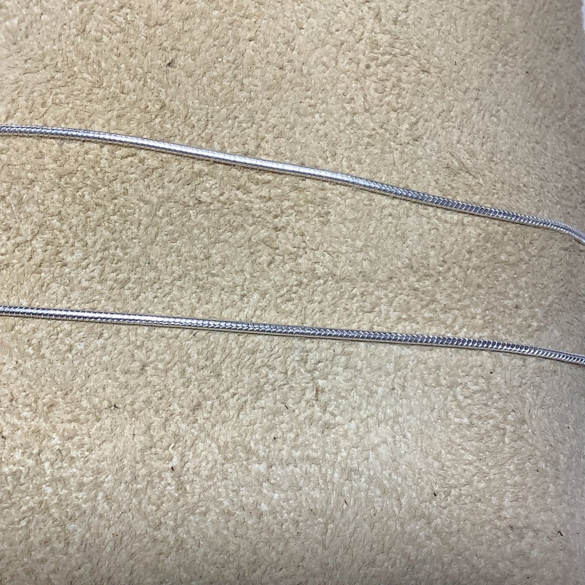 Snake Chain, Bright Silver, 1 mm, 18" (1) - Turquoise Mustang