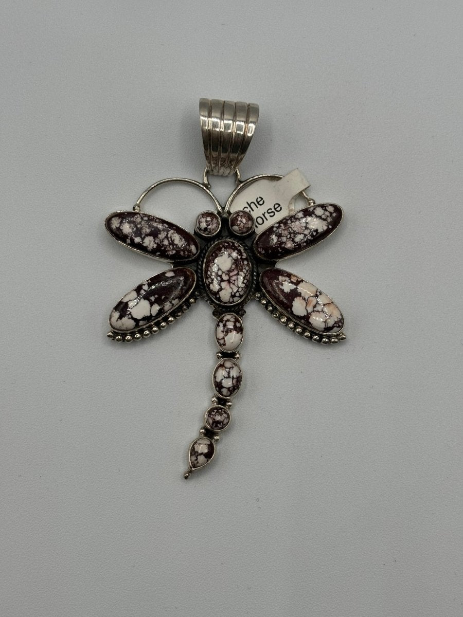 The Snapdragon Dragonfly Pendant - Turquoise Mustang