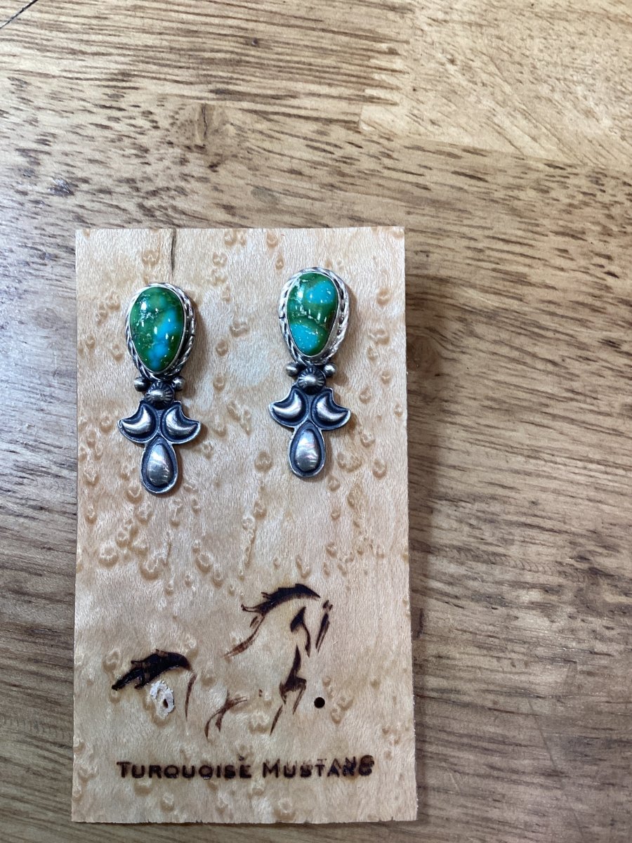 Sonoran Lady Petite Squash Blossom, 8 blossoms - Turquoise Mustang