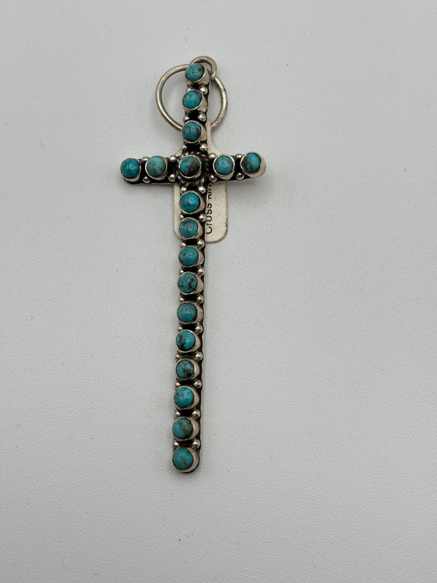 The Morning Glory Narrow Cross - Turquoise Mustang