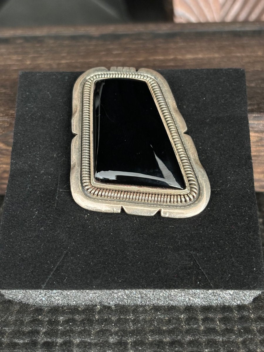 The Denver Rhombus Adjustable Ring - Turquoise Mustang