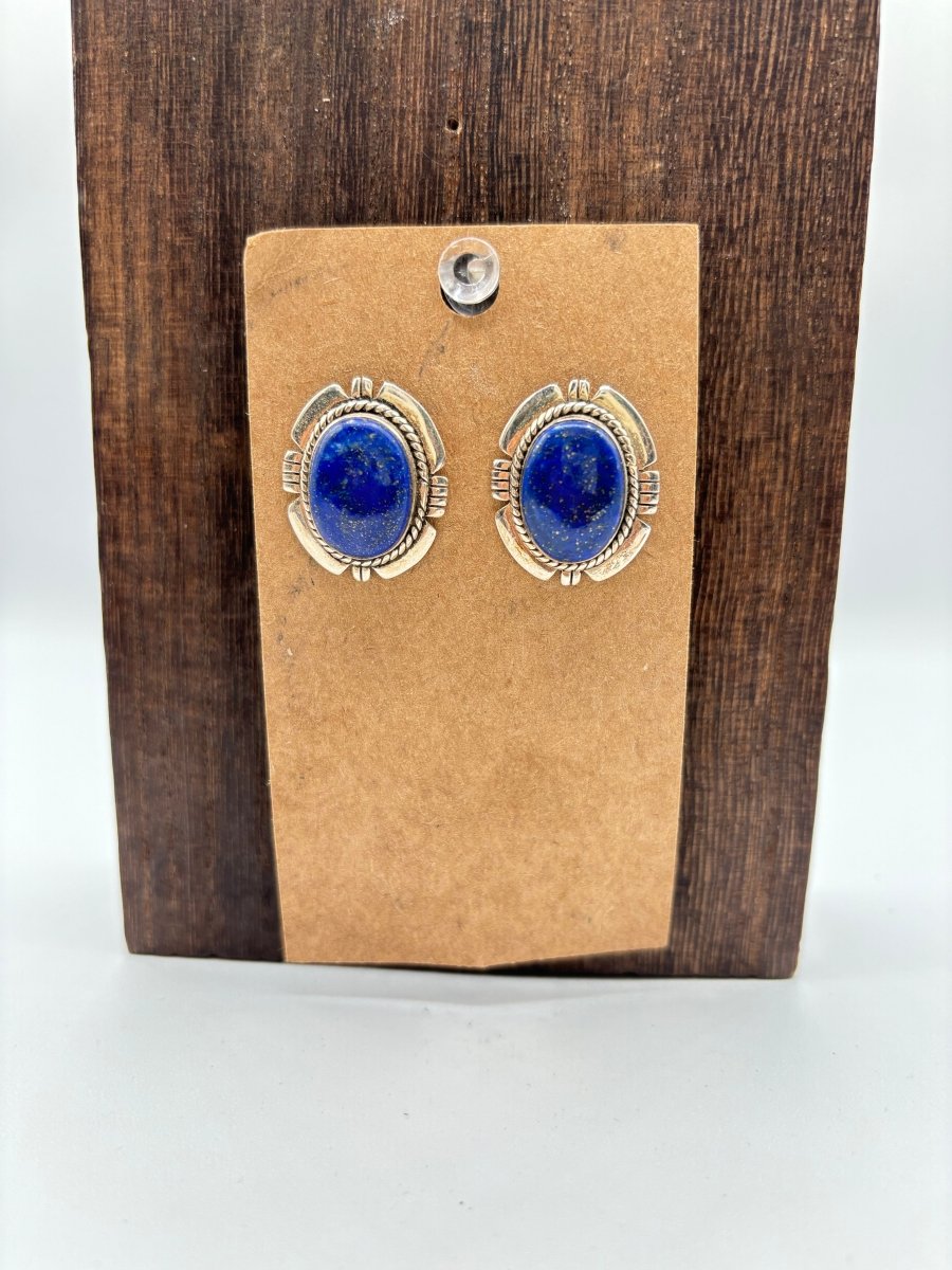 The Orchid Filework Stud Earrings - Turquoise Mustang