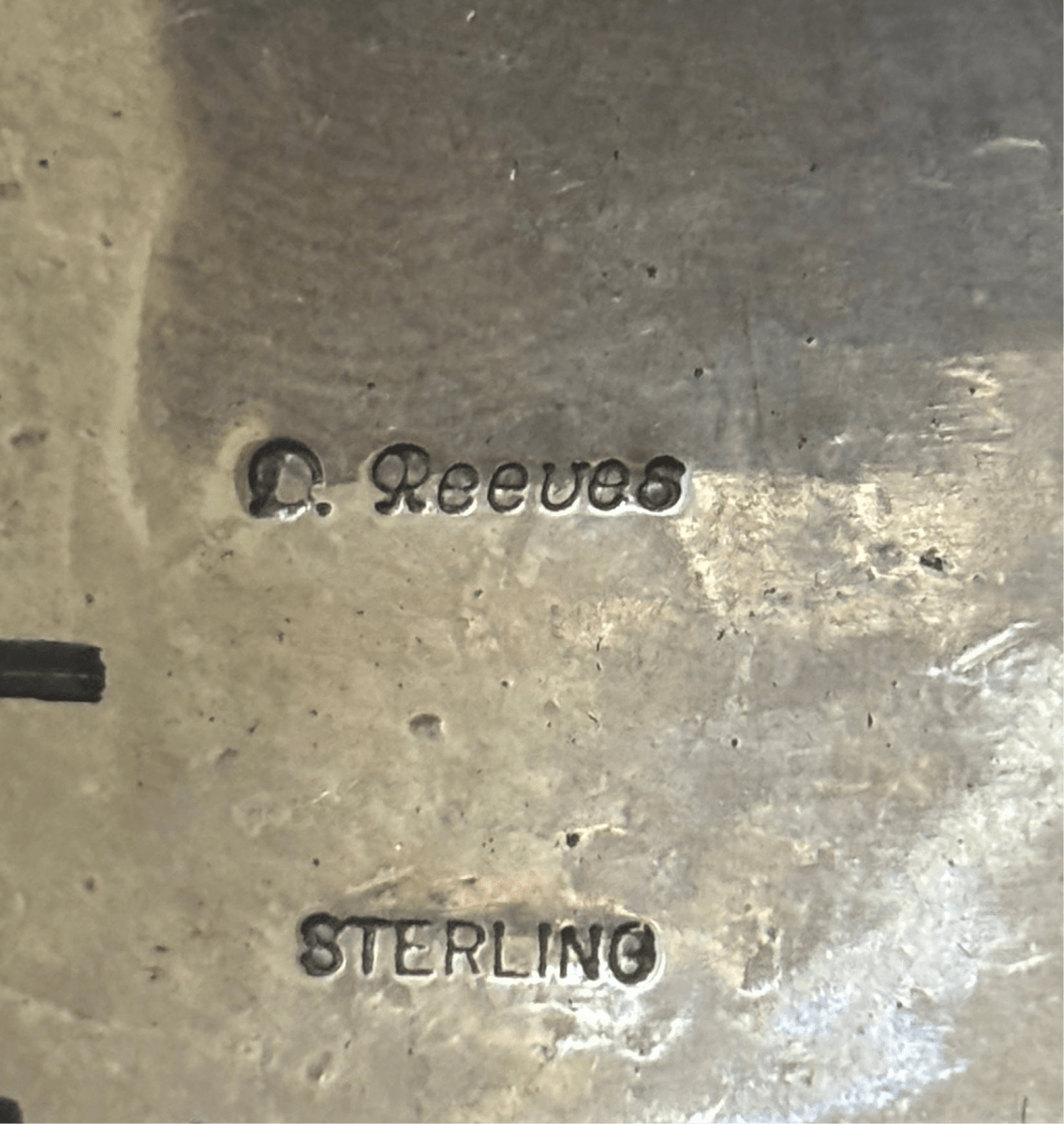 All Silver, 7 - row Stamp Cuff, by Navajo Silversmith, by D Reeves - Turquoise Mustang