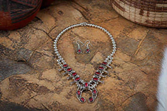 Buy Heirloom Quality Squash Blossom Necklaces - Turquoise Mustang