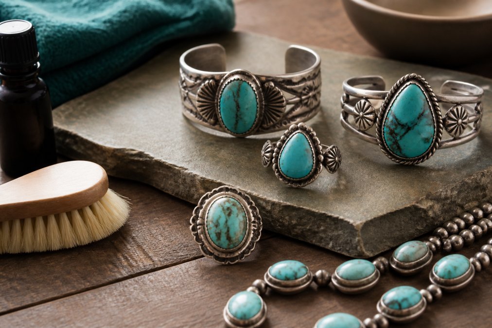 Caring for Heirloom Silver Turquoise Jewelry: A Complete Guide - Turquoise Mustang