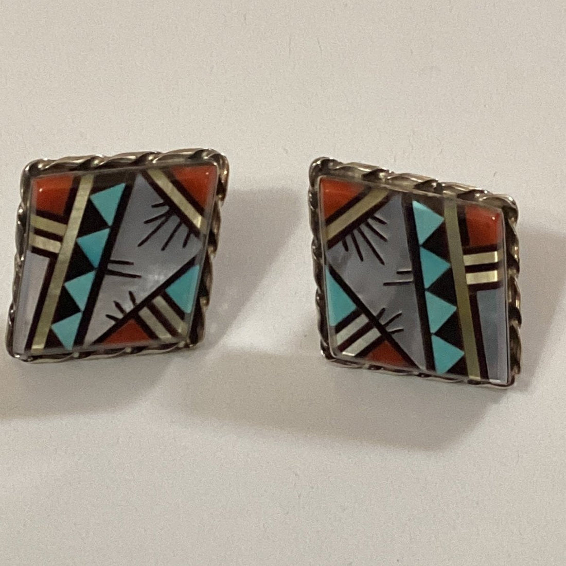 How to Care for Delicate Zuni Inlay Turquoise Earrings - Turquoise Mustang