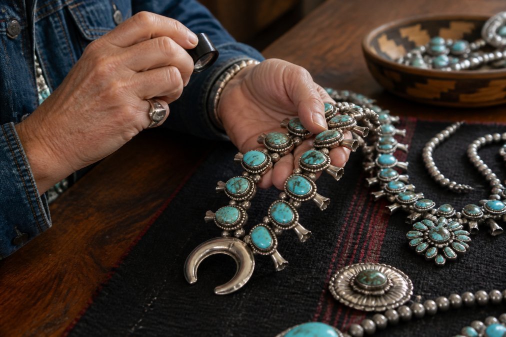 How to Identify Authentic Squash Blossom Necklaces - Turquoise Mustang