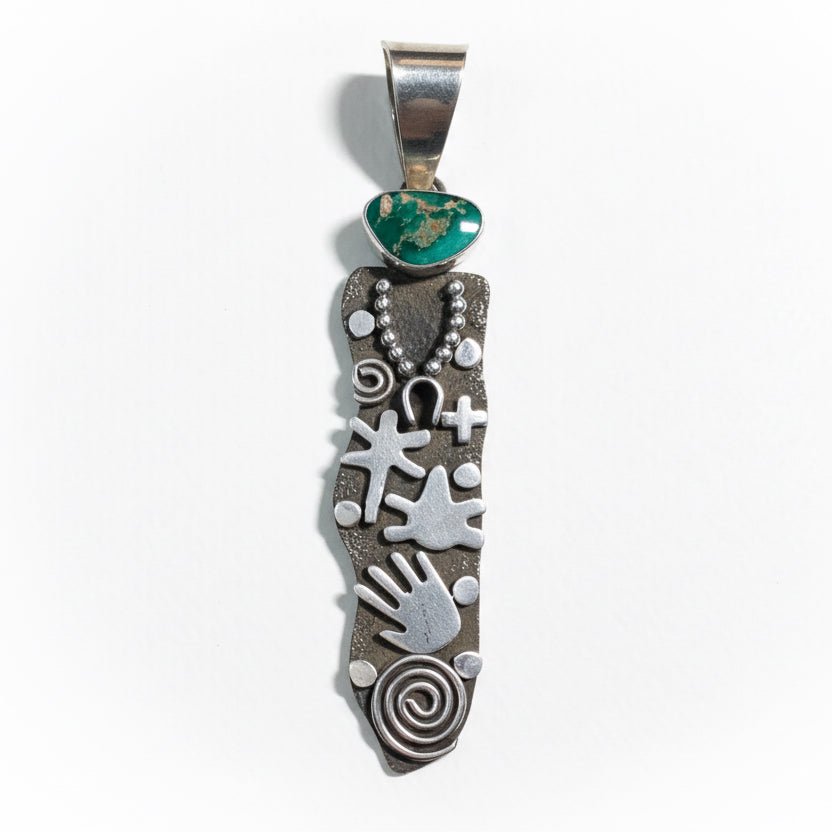 Navajo Silver Stamp Work Designs: Cultural Meanings - Turquoise Mustang