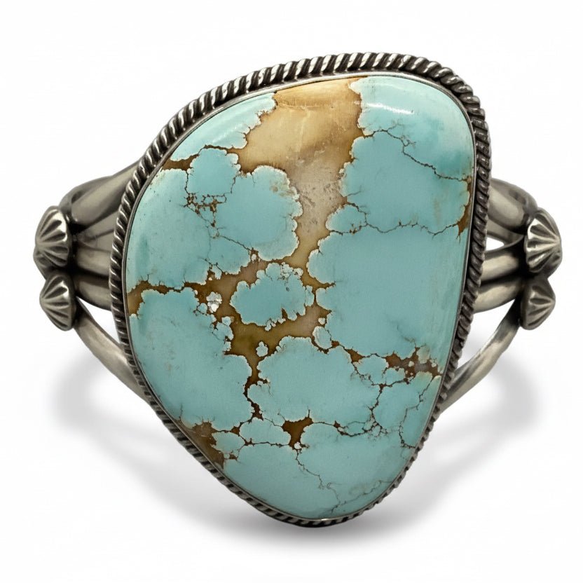 Number 8 Turquoise — Nevada's Golden Spiderweb - Turquoise Mustang