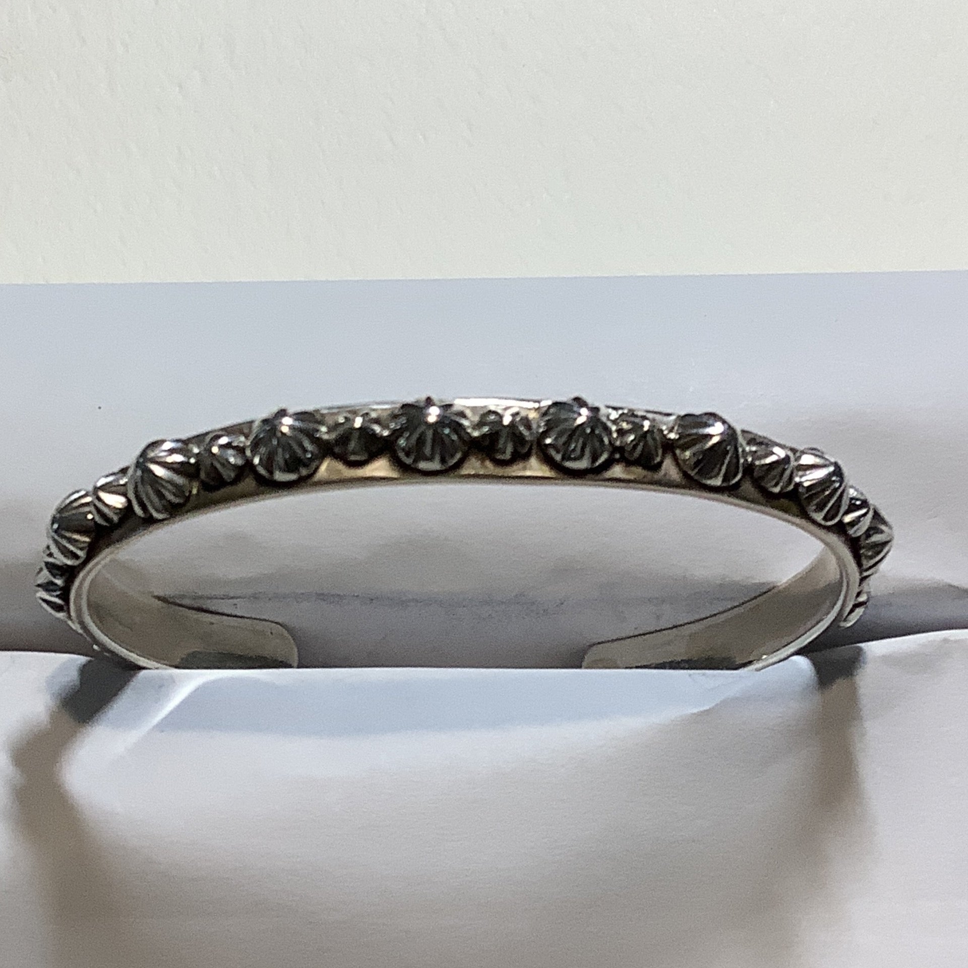 Dan Dodson Forever Stars & Spurs Silver Bangle crafted from Sterling Silver, an exquisite DD Bracelets designed by Turquoise Mustang.