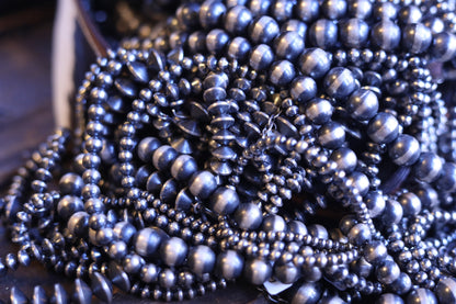 8mm Mustang Silver Pearls crafted from 16", an exquisite Pearl Necklace designed by My Store.