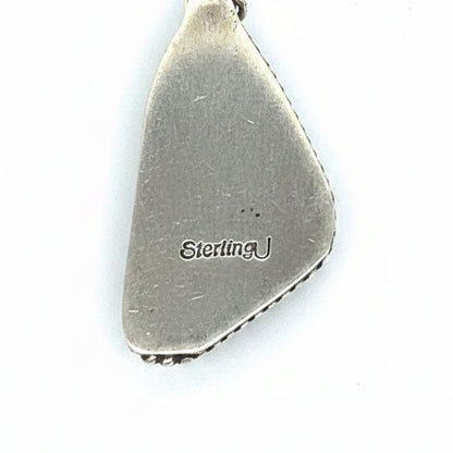 White Buffalo Large Triangle Dangles, Judith Dixon (Navajo)