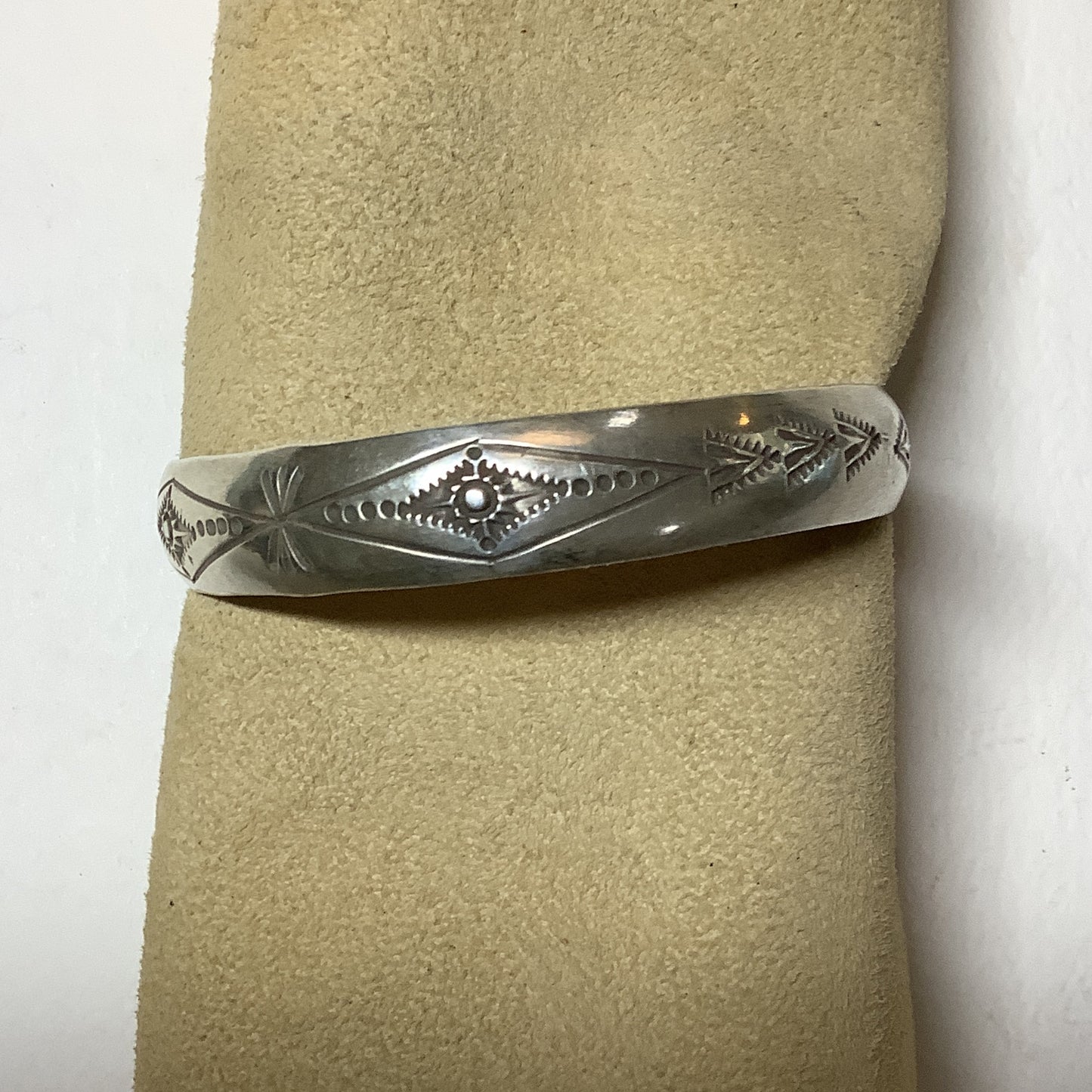 Bangle, Bangle, 11mm Convex, Diamond Zia design, Larry and Richard Thomas crafted from Sterling Silver, an exquisite Bangles, Native American designed by Turquoise Mustang.