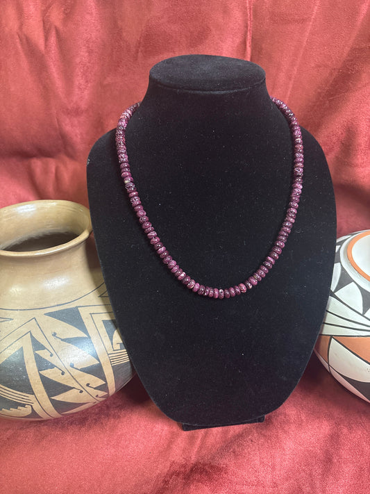 22” Purple Spiny Oyster Necklace