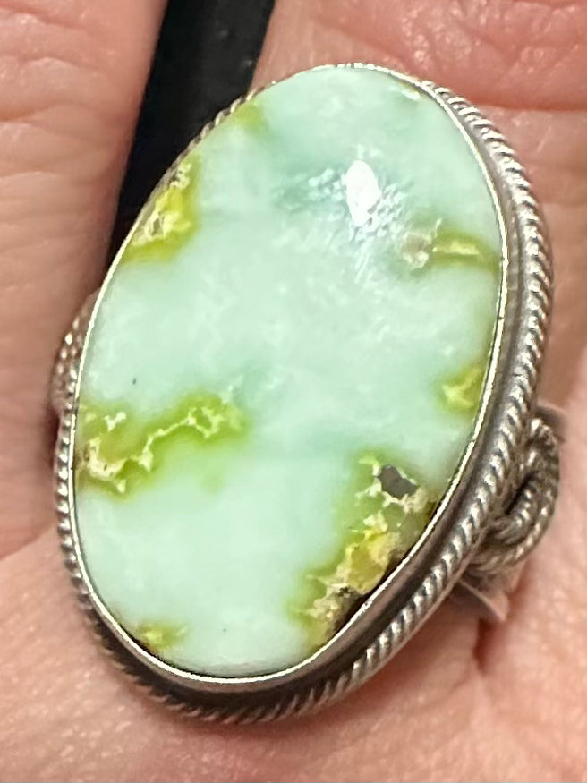 Large Solitaire Palomino Ring with Ornate  Shank