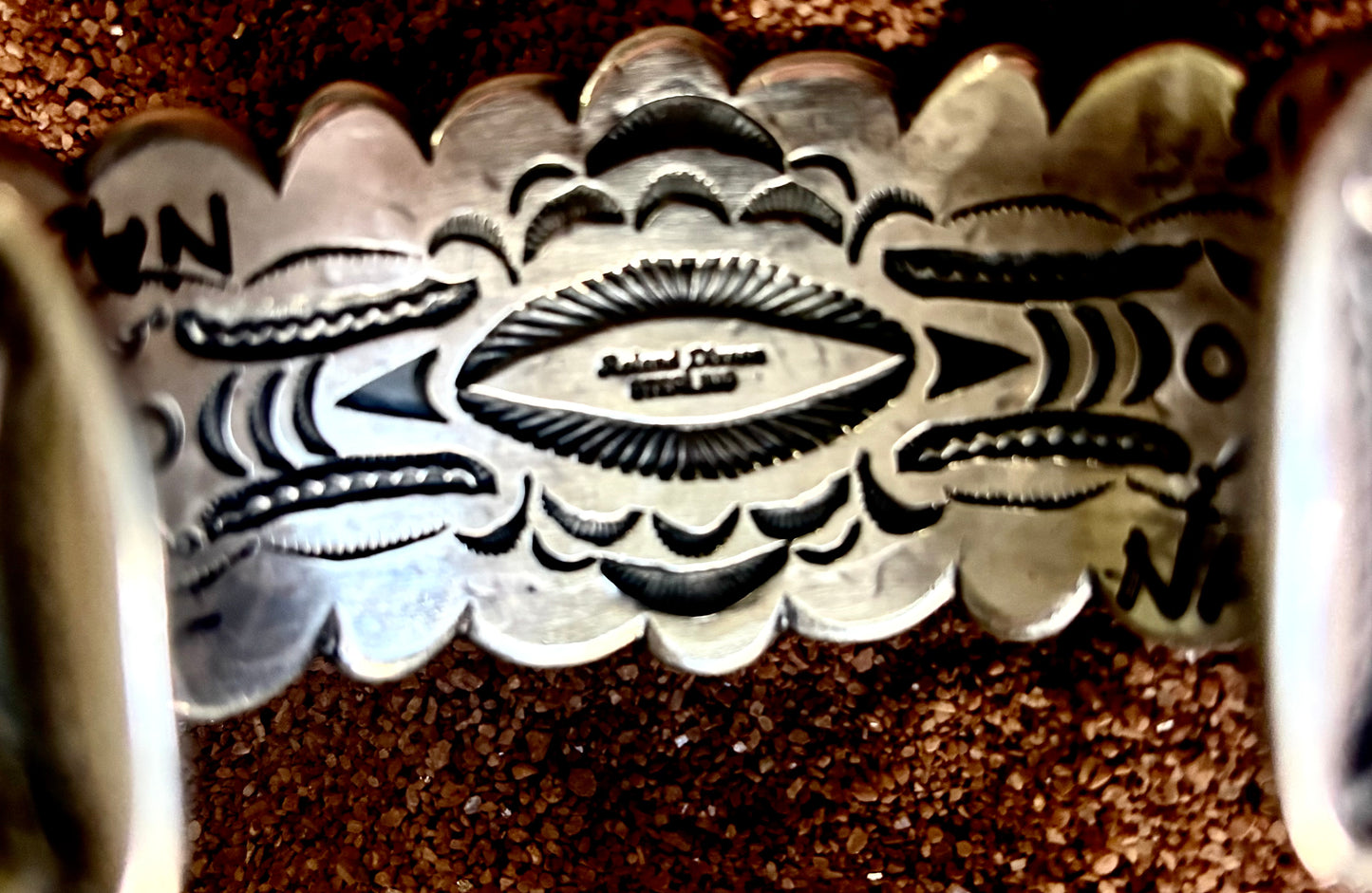 Rare Bisbee Blue Stunning Cuff by Roland Dixson