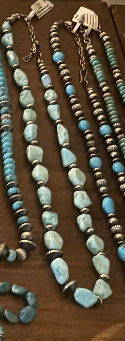 Turquoise Mustang Dry Creek Nugget Necklace