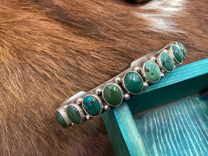 Dan Dodson 10-Stone Turquoise Cuff