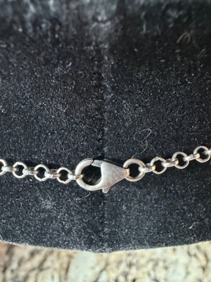 Orange Spiny Oyster Butterfly Bar Necklace (Native American)