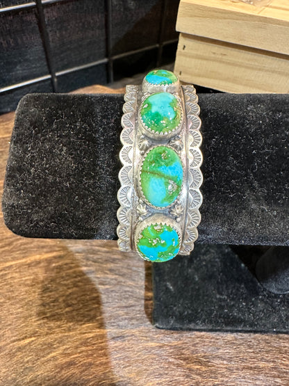 Brilliant Golden Hills Cuff with 5 Cabachons