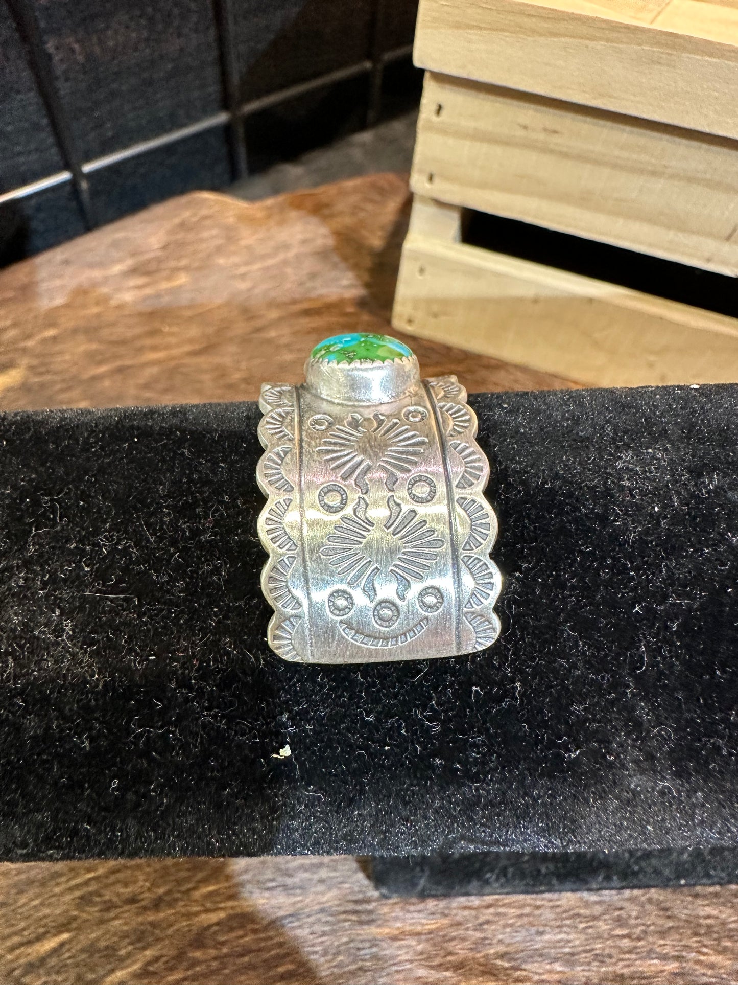 Brilliant Golden Hills Cuff with 5 Cabachons