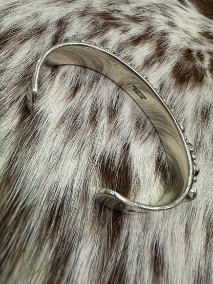 Blue Green Turquoise 11-Stone Cuff, DD