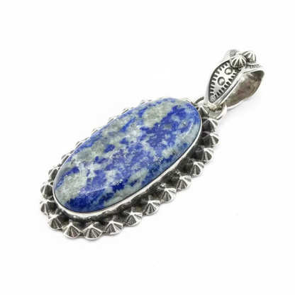 The Winter Jasmine Pendant by Turquoise Mustang — Denim Lapis