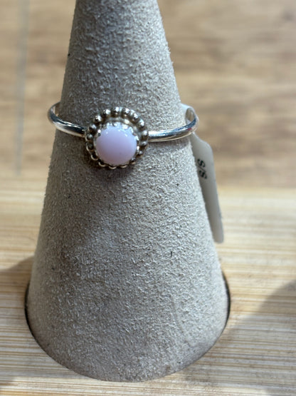 Assorted Round Pink Conch Rings by Ester White
