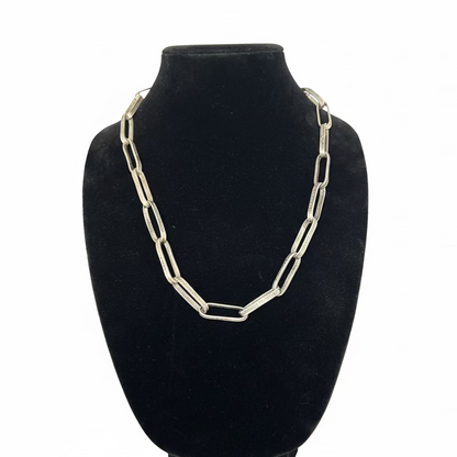 25” Silver Quarters Large Link Chain