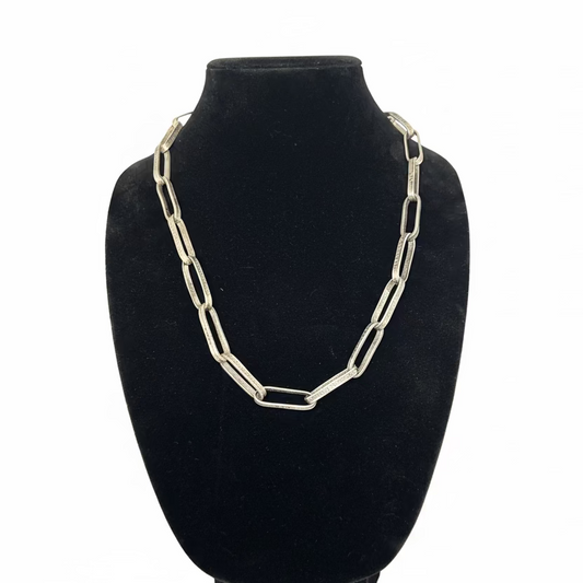 25” Silver Quarters Large Link Chain