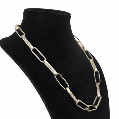 25” Silver Quarters Large Link Chain