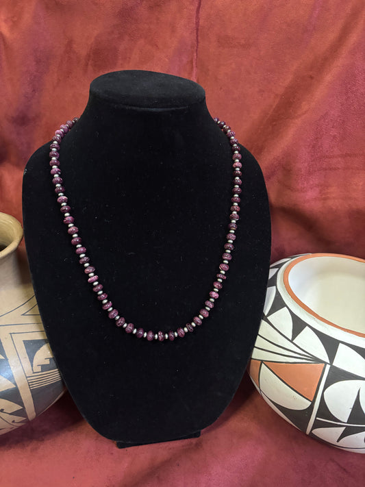 25” Purple Spiny Oyster Necklace
