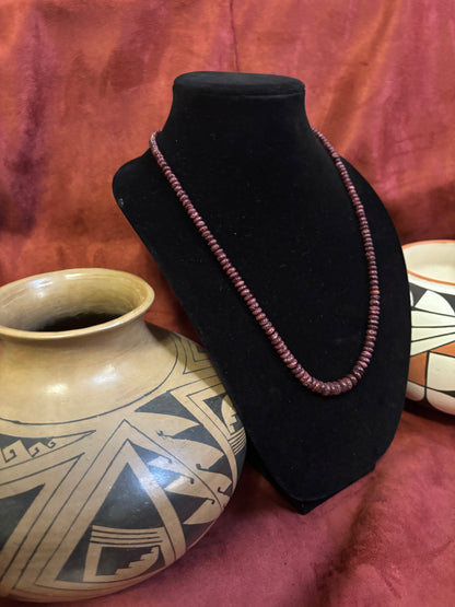 24” Graduated Purple Spiny Oyster Necklace