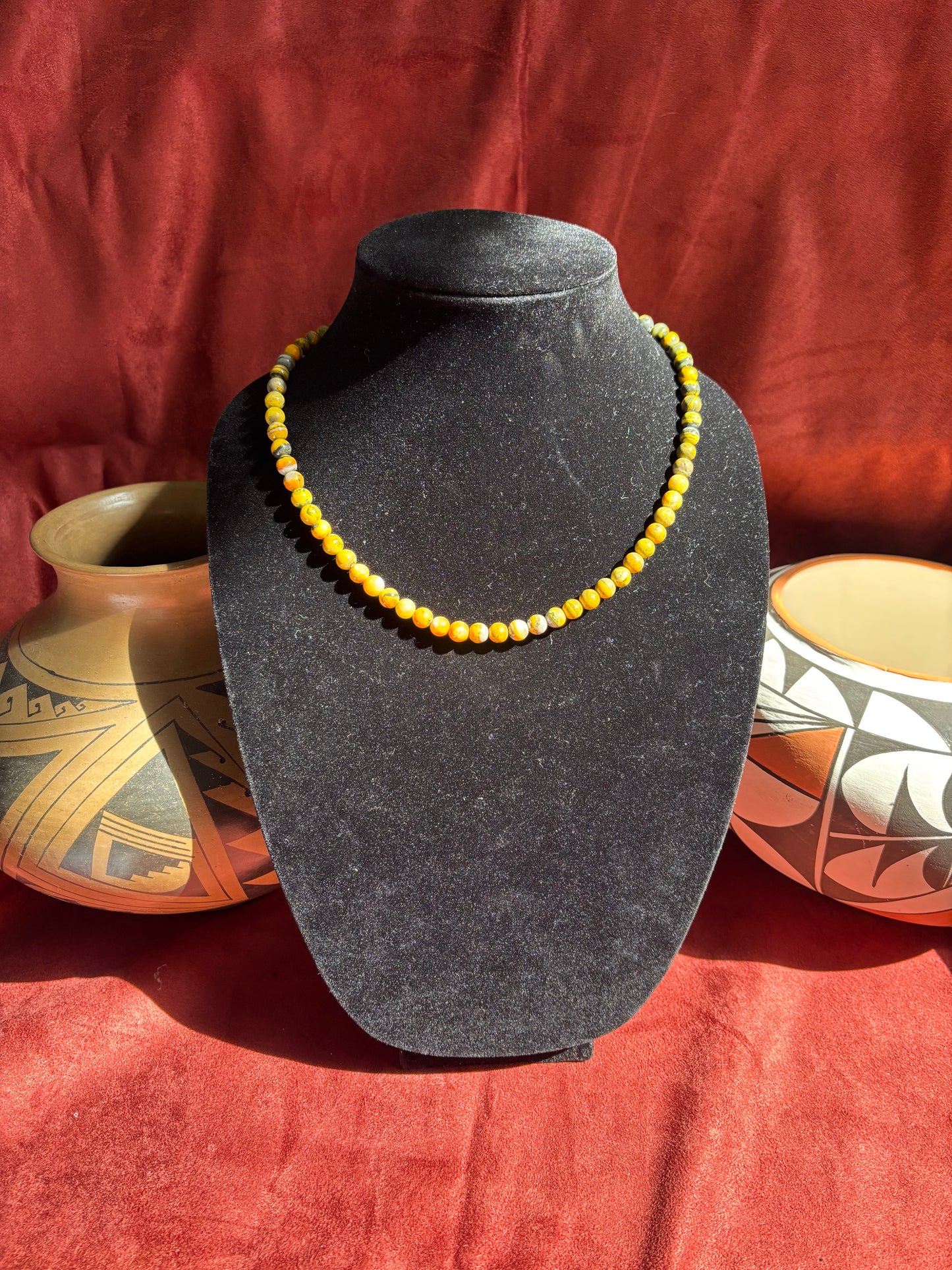 13” Bumblebee Jasper Necklace