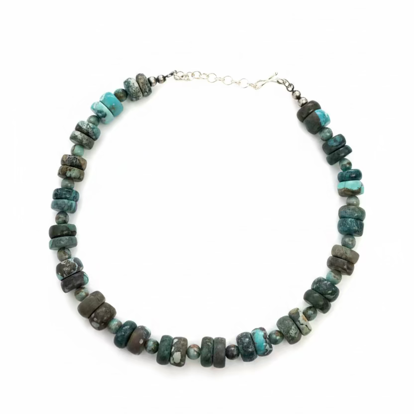 Cloud Mountain Turquoise Heishi Necklace