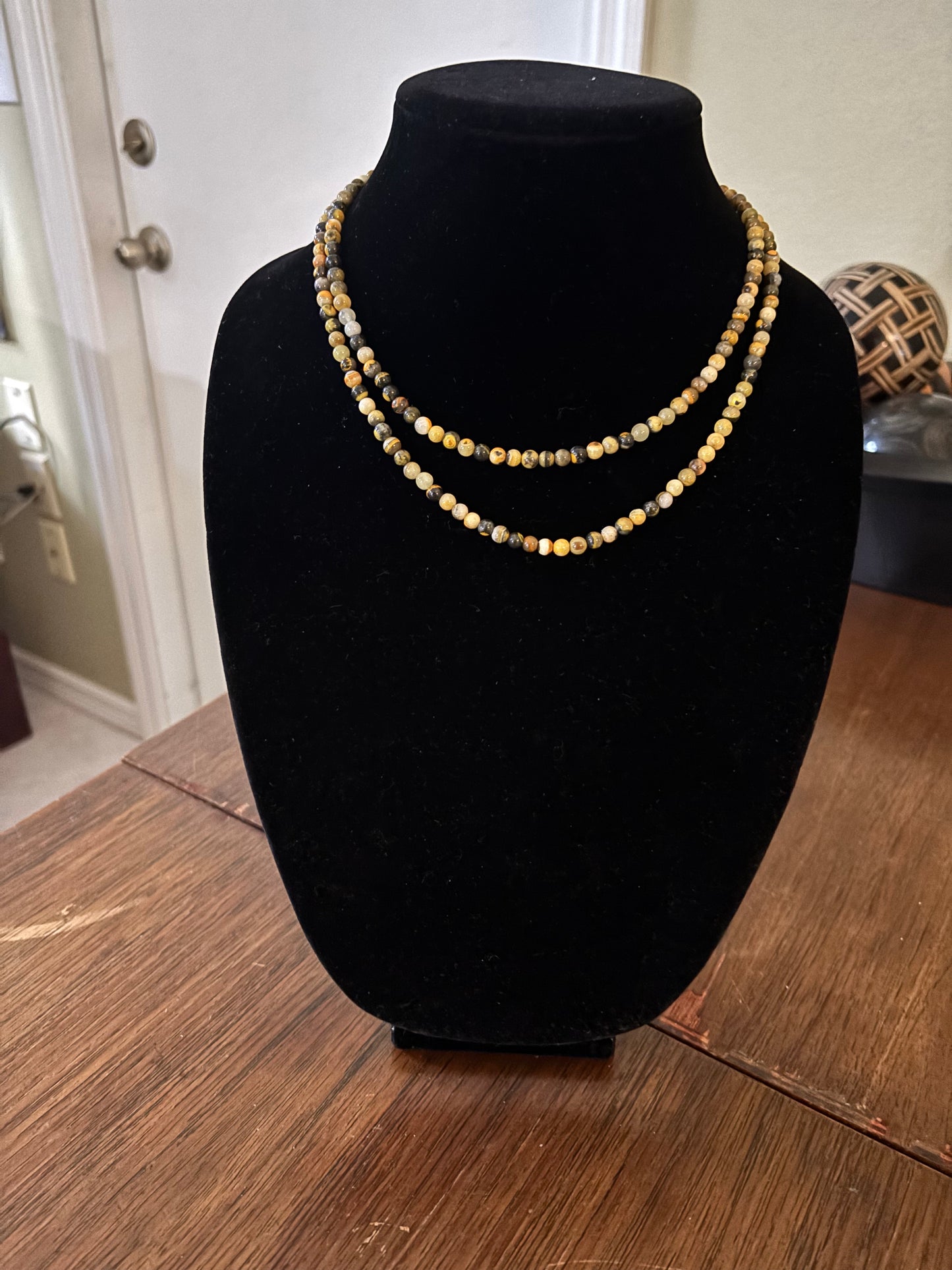 13" to 19” Bumblebee Jasper Necklace