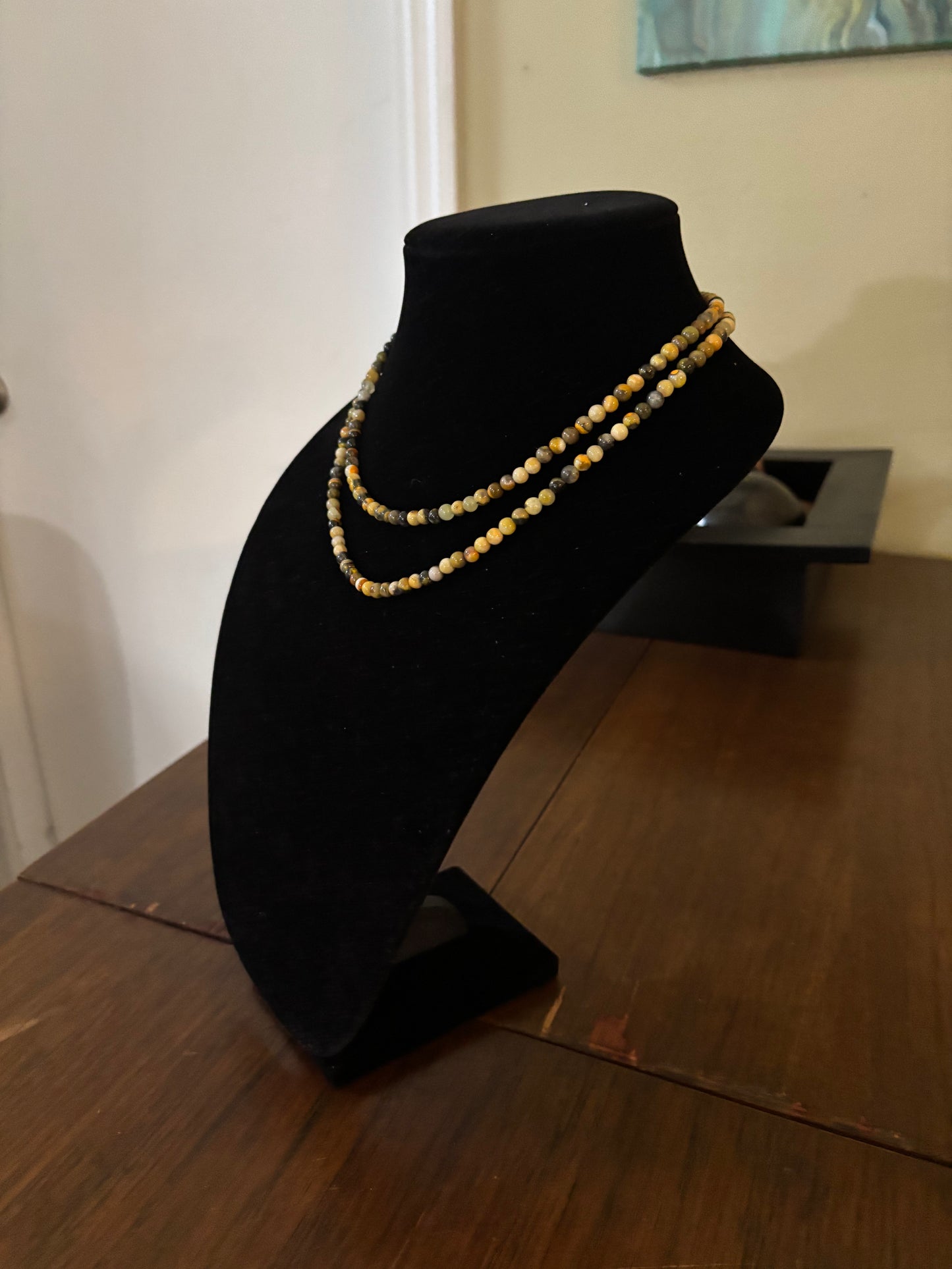 13" to 19” Bumblebee Jasper Necklace