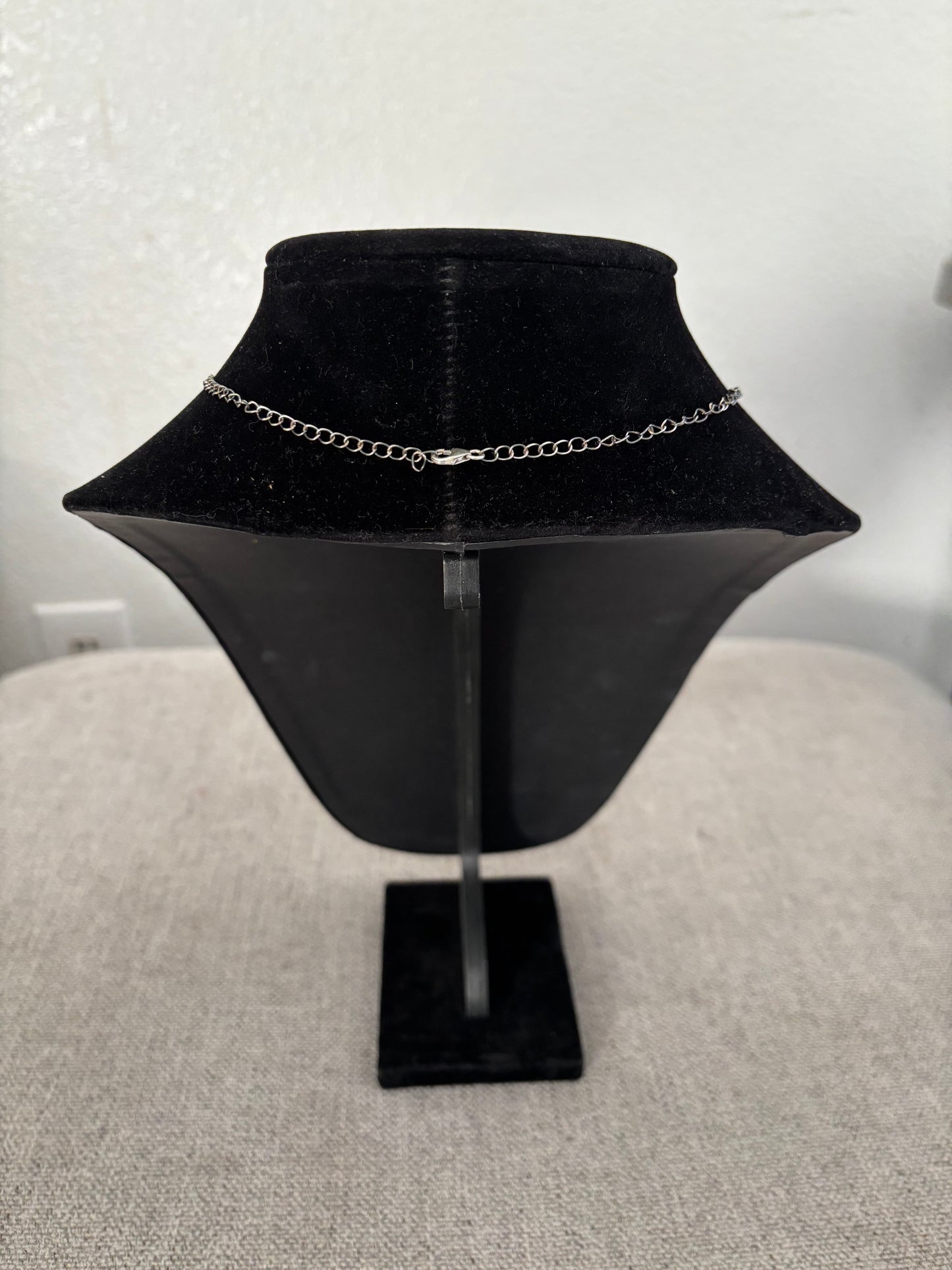 Golden Hills Freeform Station Necklace – 19” Sterling Silver Chain