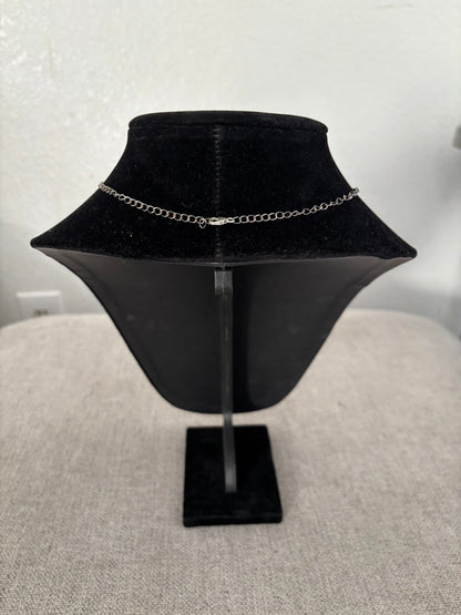 Golden Hills Freeform Station Necklace – 19” Sterling Silver Chain