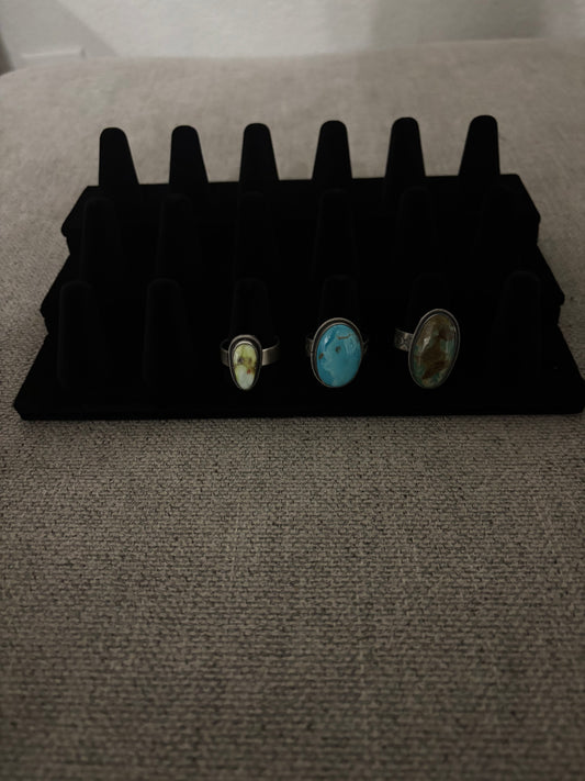 Ring Assorted Natural Stone Adjustable