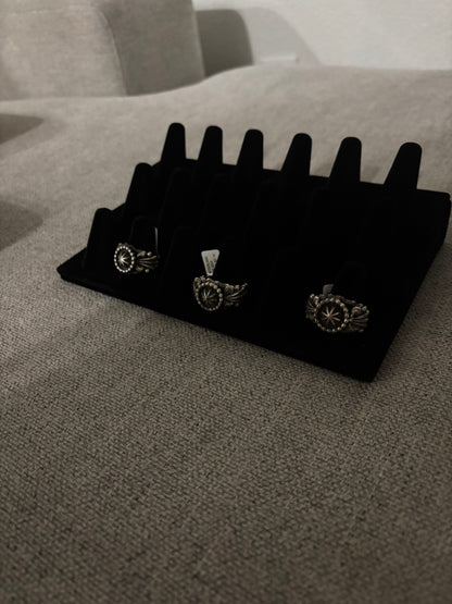 Genevieve Francisco Sterling Silver Montana Starry Night Rings