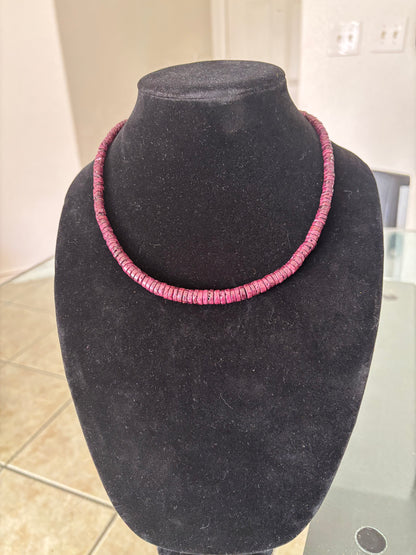 16.5” Purple Spiny Oyster Graduated Necklace