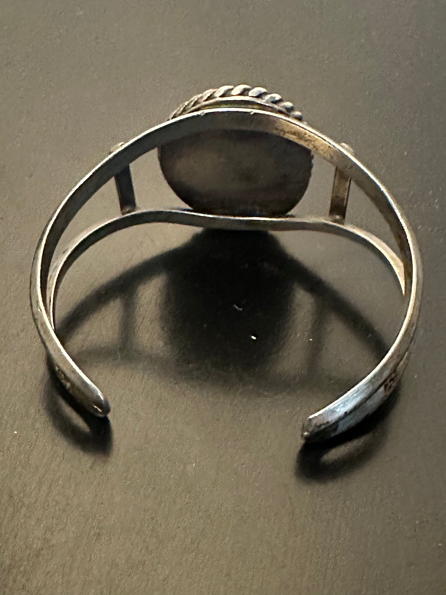 Vintage #8 Turquoise Two Wire Cuff