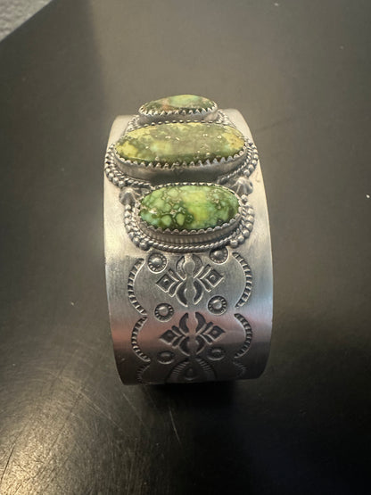 Three Oval Stone Palomino Cuff