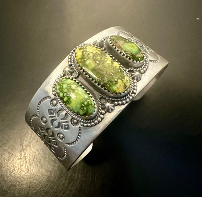 Three Oval Stone Palomino Cuff