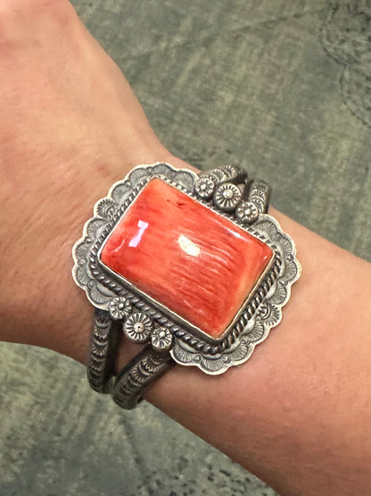 Large Rectangular Spiny Oyster Shield Cuff