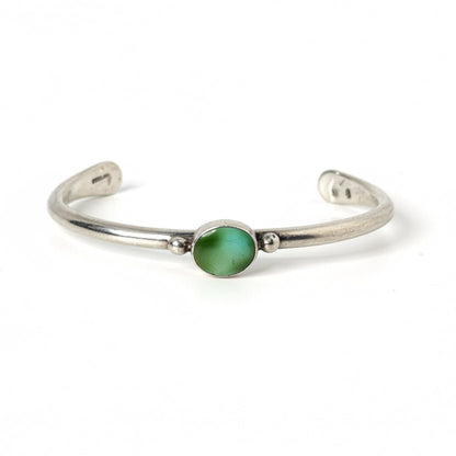 Sonoran Mountain Single Stone Cuff, Dee Nez - Turquoise Mustang